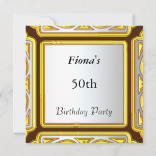 Erstellen Sie Ihre eigene Goldeinladung Einladung