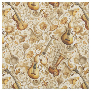 Erstellen Sie Ihre eigene goldene Musikinstrument- Stoff
