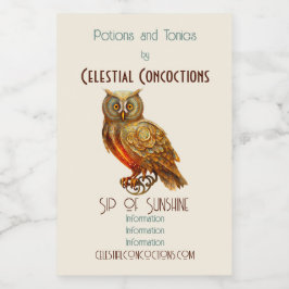 Erstellen Sie Ihre eigene goldene Steampunkuppe Weinetikett