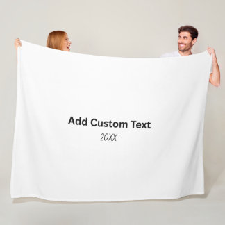 Erstellen Sie Ihre eigene große 152 cm x 203 cm Fl Fleecedecke