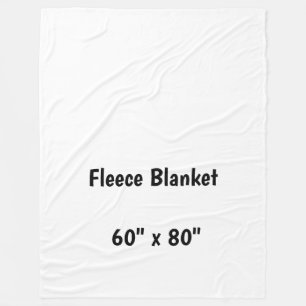 Erstellen Sie Ihre eigene große 152cm x 203cm Flee Fleecedecke