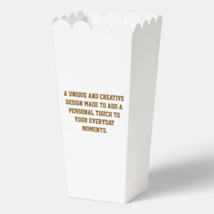 Erstellen Sie Ihre eigene große Popcorn Favor Box Geschenkschachtel