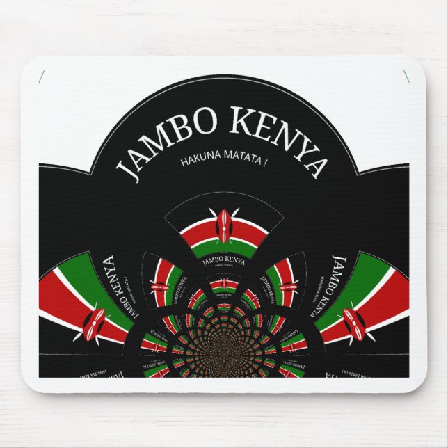 Erstellen Sie Ihre eigene Hakuna Matata Jambo Keny Mousepad (Vorne)