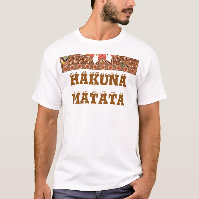 Erstellen Sie Ihre eigene Hakunamatata Basic TShir T-Shirt (Vorderseite)
