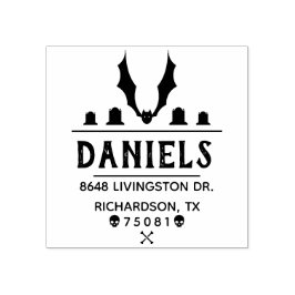 Erstellen Sie Ihre eigene Halloween-Rücksendeadres Gummistempel