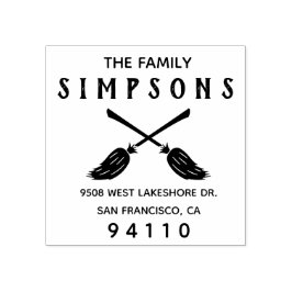 Erstellen Sie Ihre eigene Halloween-Rücksendeadres Gummistempel