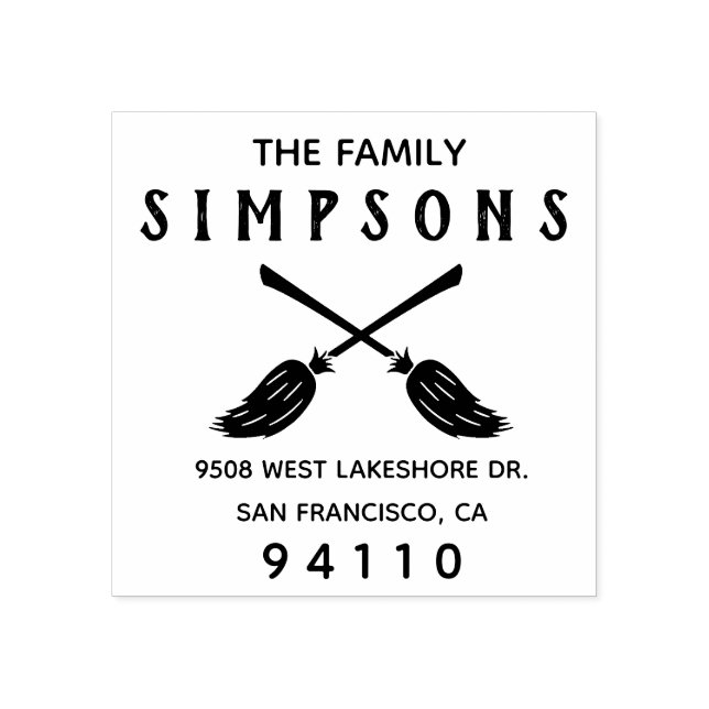 Erstellen Sie Ihre eigene Halloween-Rücksendeadres Gummistempel (Prägung)