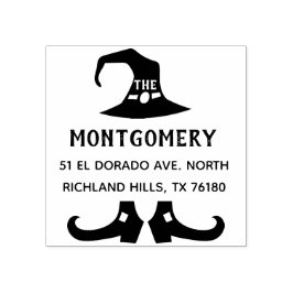 Erstellen Sie Ihre eigene Halloween-Rücksendeadres Gummistempel