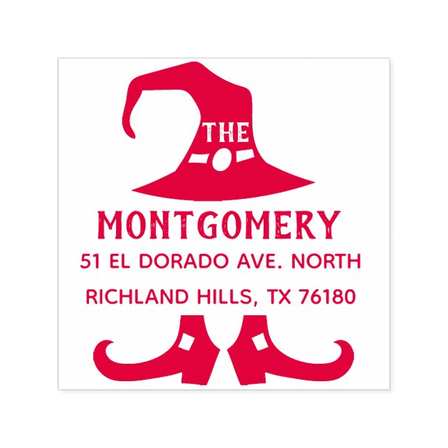 Erstellen Sie Ihre eigene Halloween-Rücksendeadres Permastempel (Design)