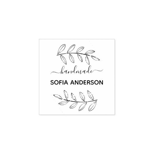 Erstellen Sie Ihre eigene, handgefertigte Name Kau Gummistempel (Prägung)