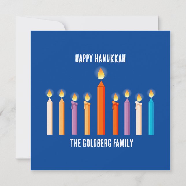 Erstellen Sie Ihre eigene Happy Hanukkah Card (Vorderseite)