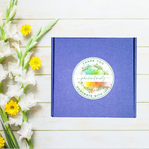 Erstellen Sie Ihre eigene Heimat mit Liebe Vielen  Runder Aufkleber