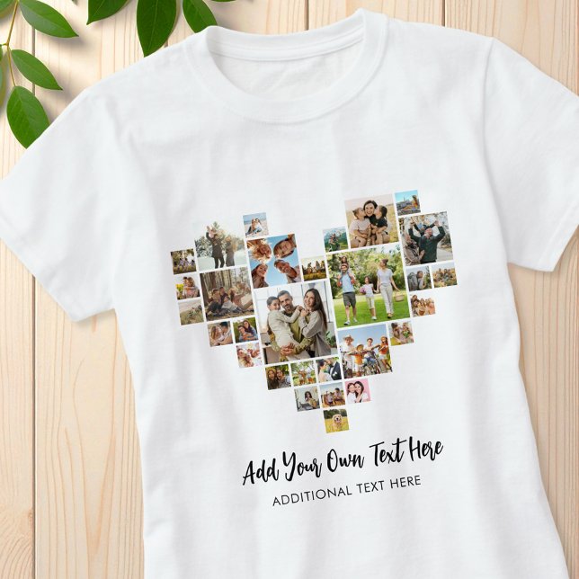 Erstellen Sie Ihre eigene Herz geformt FotoCollage T-Shirt (Von Creator hochgeladen)