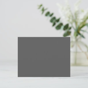 Erstellen Sie Ihre eigene Hochzeit dunkelgrau Feiertagspostkarte