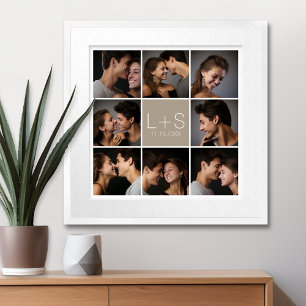 Erstellen Sie Ihre eigene Hochzeitsfoto-Collage-Mo Poster