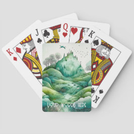 Erstellen Sie Ihre eigene hügelige Grünlandschaft Spielkarten