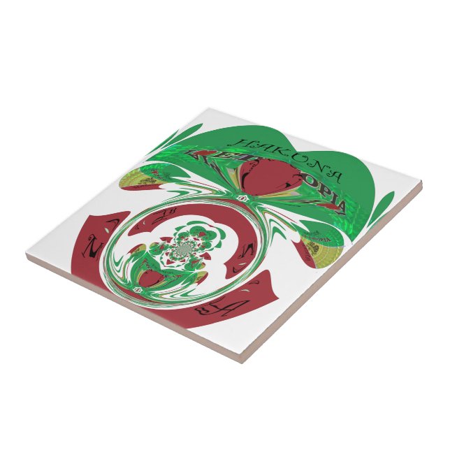 Erstellen Sie Ihre eigene I-Liebe Schöne Äthiopien Fliese (Seite)