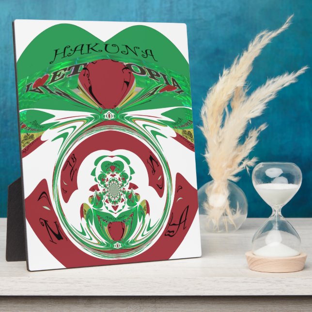 Erstellen Sie Ihre eigene I-Liebe Schöne Äthiopien Fotoplatte (Seite)