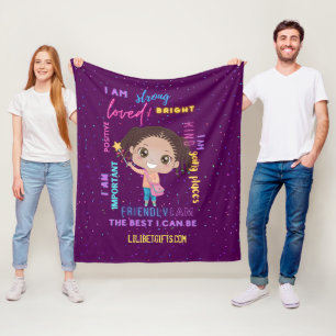 Erstellen Sie Ihre eigene Ich bin - positive Girl Fleecedecke