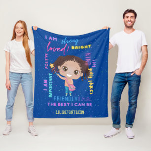 Erstellen Sie Ihre eigene Ich bin - positive Girl Fleecedecke