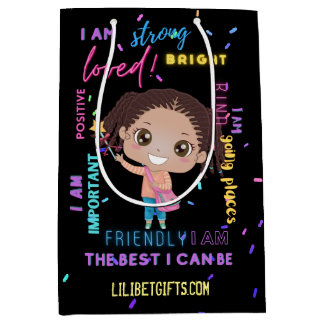 Erstellen Sie Ihre eigene Ich bin - positive Girl  Mittlere Geschenktüte