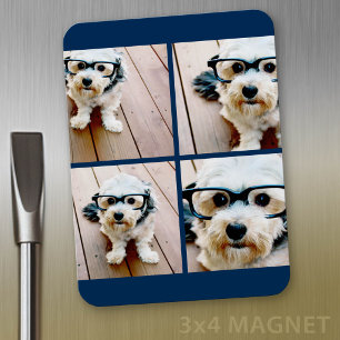 Erstellen Sie Ihre eigene Instagram-Collage Navy 4 Magnet
