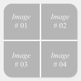 Erstellen Sie Ihre eigene Instagram-Foto-Auflistun Quadratischer Aufkleber