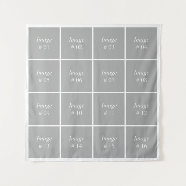 Erstellen Sie Ihre eigene Instagram-Foto-Sammlung Wandteppich (Vorderseite)