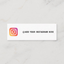 Erstellen Sie Ihre eigene Instagram-Visitenkarte Mini Visitenkarte