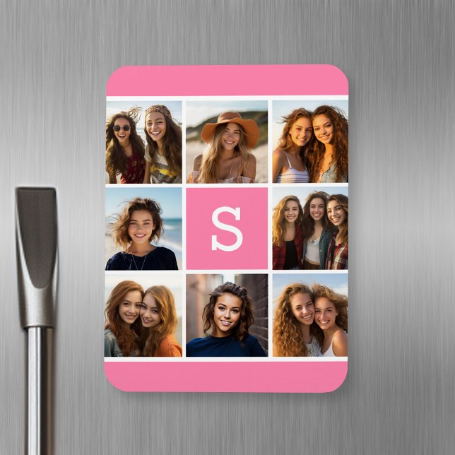 Erstellen Sie Ihre eigene Instagramm-Collage benut Magnet (Personalized fridge magnet with photos and text)