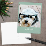Erstellen Sie Ihre eigene Instagramm-Kunst Postkarte<br><div class="desc">Eine großartige Möglichkeit,  Ihre quadratischen Fotos von Ihrem Online-Konto aus anzuzeigen. Fügen Sie ein quadratisches Foto,  um ein großartiges Memento zu machen. Wenn Sie den Text oder das Bild anpassen müssen,  klicken Sie auf den Link Anpassen.</div>