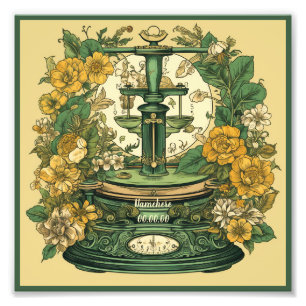 Erstellen Sie Ihre eigene Jugendstil-Libra Zodiac Fotodruck