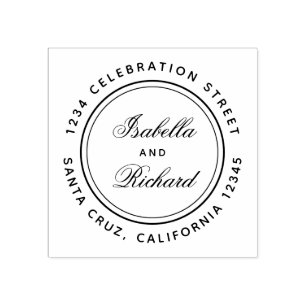 Erstellen Sie Ihre eigene kalligraphische Hochzeit Gummistempel