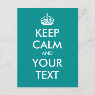 Erstellen Sie Ihre eigene "Keep Calm and Carry On" Postkarte