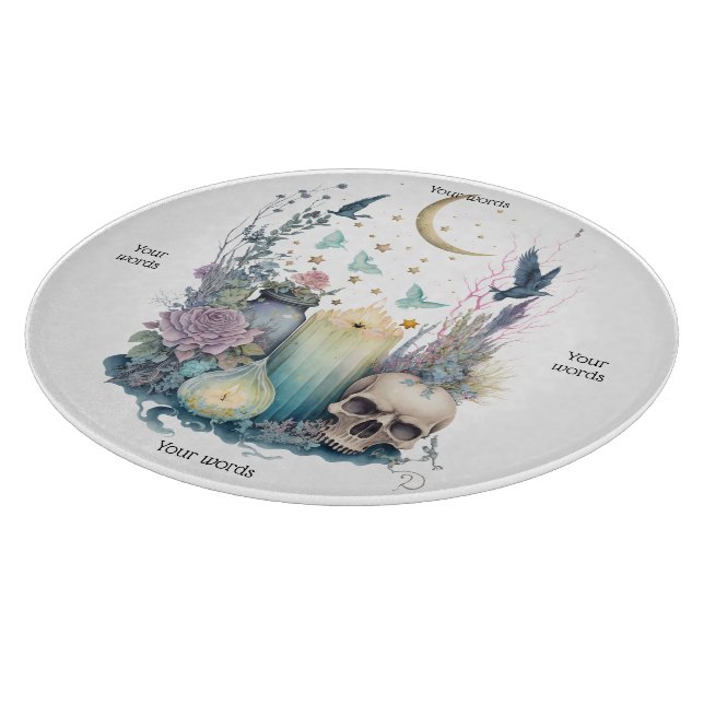 Erstellen Sie Ihre eigene keltisch-gotische Glasal Schneidebrett (Ecke)