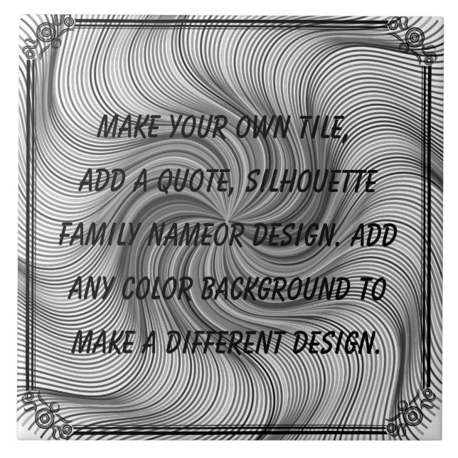 ERSTELLEN SIE IHRE EIGENE KERAMIK FLIESE (Vorderseite)