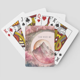 Erstellen Sie Ihre eigene Kirschblossom Mondlandsc Spielkarten
