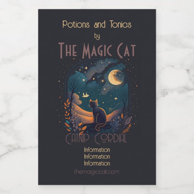 Erstellen Sie Ihre eigene Landschaftliche mystisch Weinetikett (Einzelnes Label)