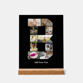 Erstellen Sie Ihre eigene Letter-B-FotoCollage Acrylschild