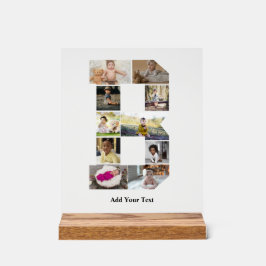 Erstellen Sie Ihre eigene Letter-B-FotoCollage Acrylschild