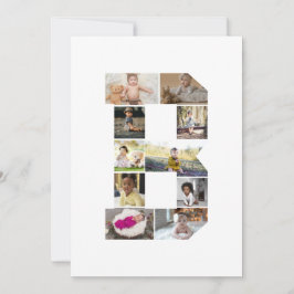 Erstellen Sie Ihre eigene Letter-B-FotoCollage Feiertagskarte