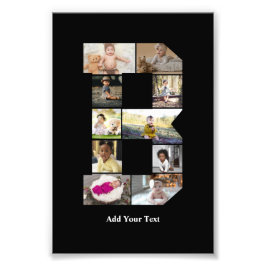 Erstellen Sie Ihre eigene Letter-B-FotoCollage Fotodruck