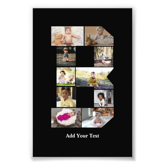 Erstellen Sie Ihre eigene Letter-B-FotoCollage Fotodruck (Vorne)