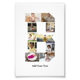 Erstellen Sie Ihre eigene Letter-B-FotoCollage Fotodruck