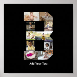 Erstellen Sie Ihre eigene Letter-B-FotoCollage Poster