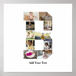 Erstellen Sie Ihre eigene Letter-B-FotoCollage Poster
