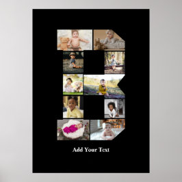 Erstellen Sie Ihre eigene Letter-B-FotoCollage Poster