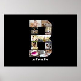 Erstellen Sie Ihre eigene Letter-B-FotoCollage Poster