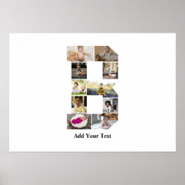 Erstellen Sie Ihre eigene Letter-B-FotoCollage Poster