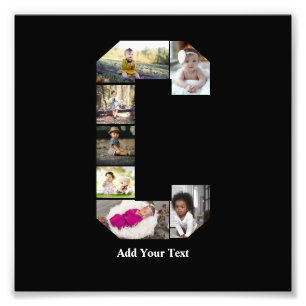 Erstellen Sie Ihre eigene Letter-C-FotoCollage Fotodruck
